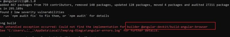 Could Not Find The Implementation For Builder Angular Devkit Build - Ultra HD Sunset Design - Mobile