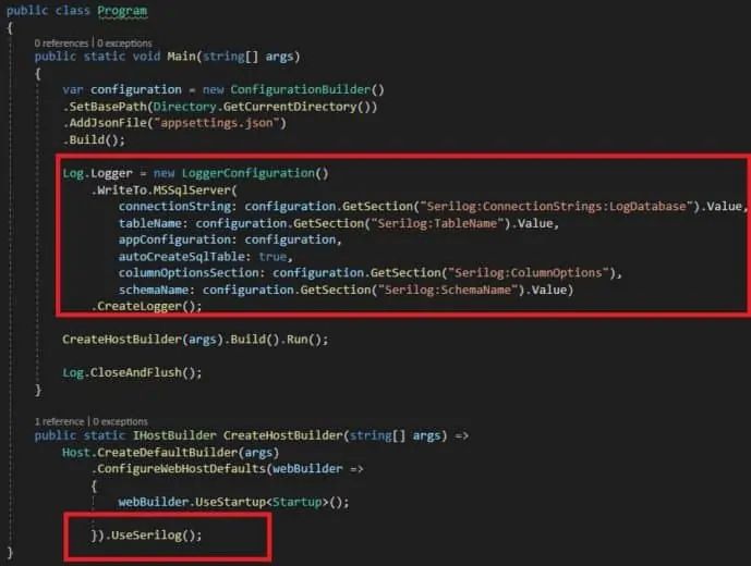 Sql Server How To Disable Auto Logging Using Serilog In Asp Net Core - Best Geometric Designs in Retina