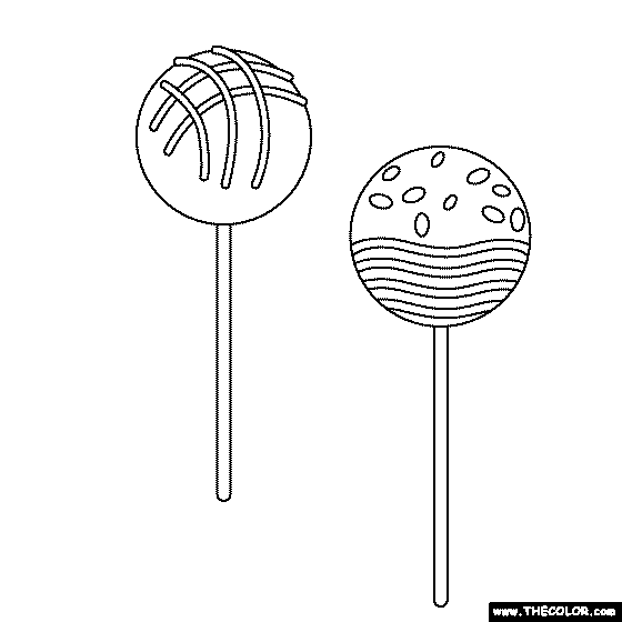 145 2 3 are you looking for a fall themed treat or craving something pumpkin? Cake Pops Coloring Page