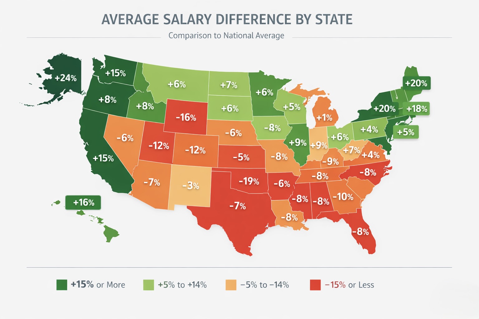 Average Salary By State In The U S 2026 Comparison Average Salary By State Us Map 