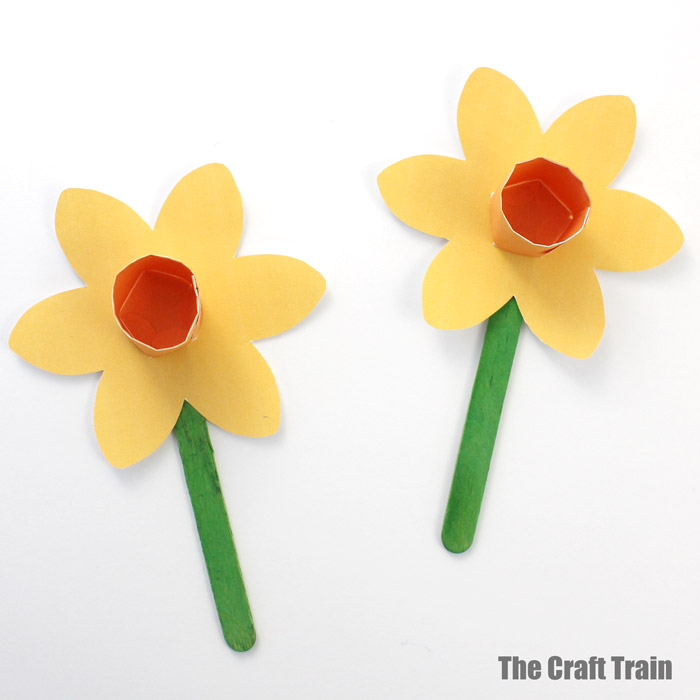 printable paper daffodil craft the craft train