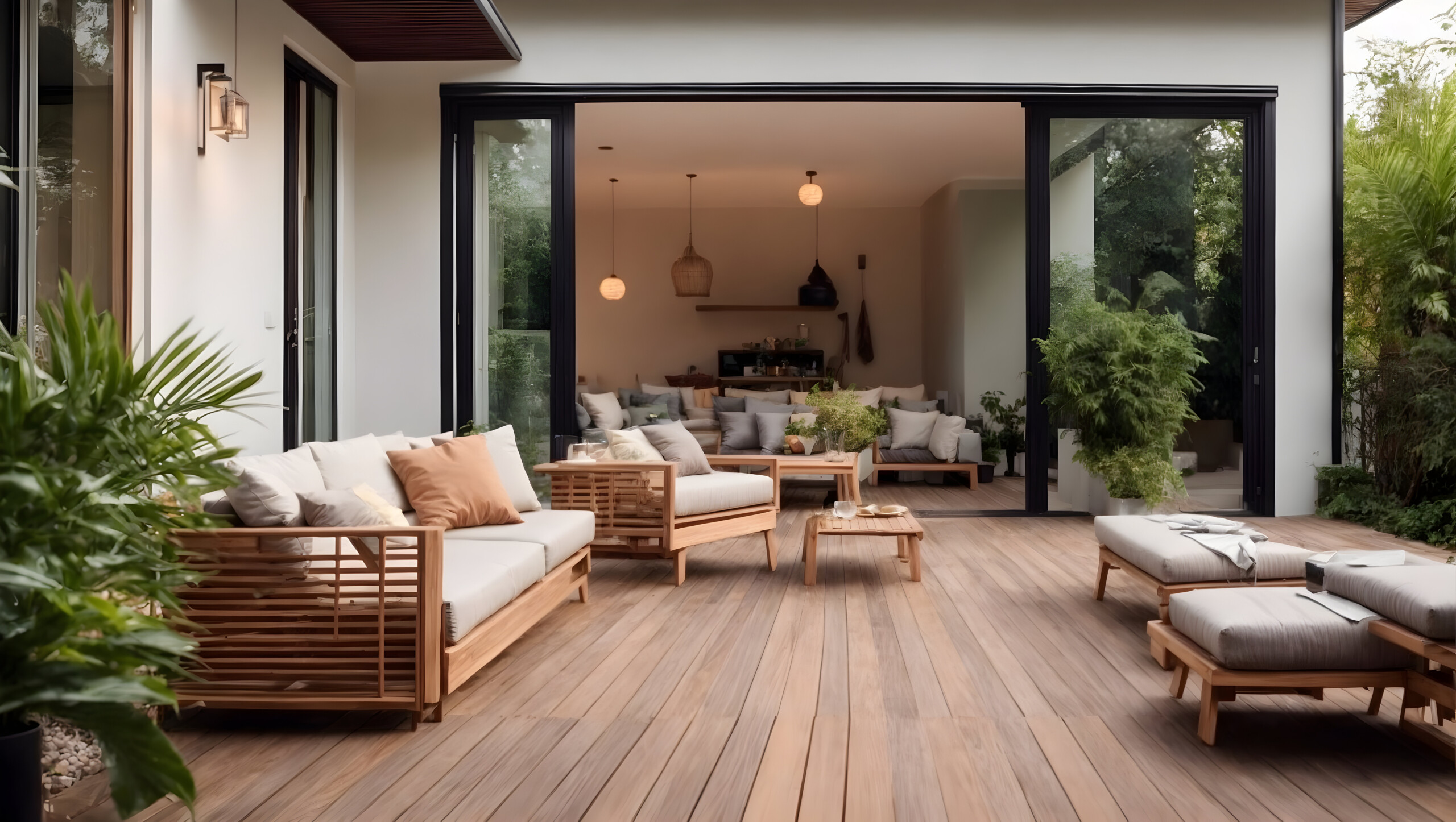 Indoor-Outdoor Living Space - The Dedicated House
