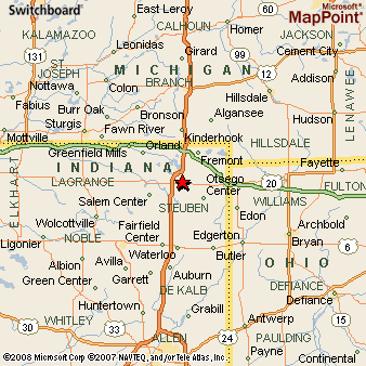 Map Of Angola Indiana Angola 