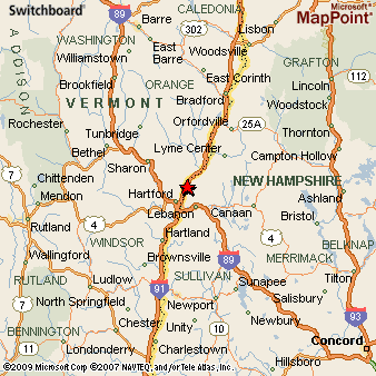 Map Of Hanover Nh Hanover 