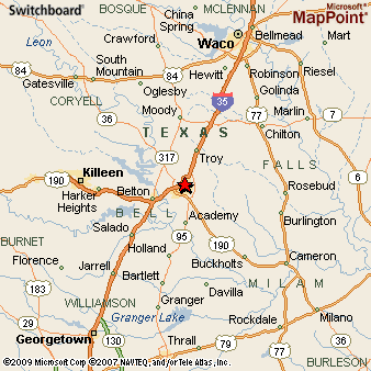 Where is temple, texas? see area map & more