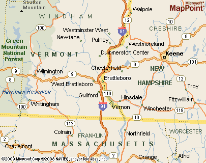 Map Of Brattleboro Vt Brattleboro 