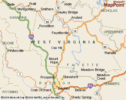 Where Is Oak Hill West Virginia See Area Map More Oakhill 