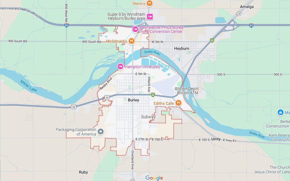 Where Is Burley Idaho See Local Map More Burley 