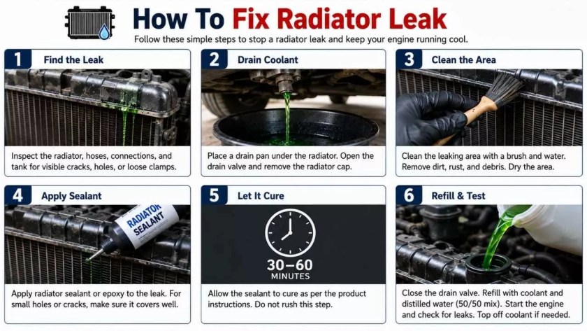 How To Fix a Radiator Leak