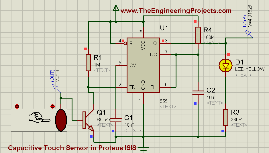 Capacitive Sensor Circuit Diagram