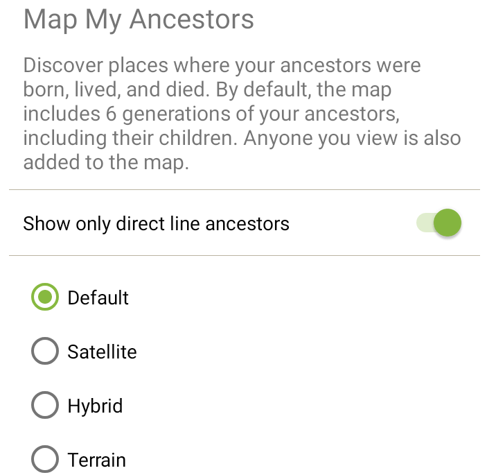 Map My Ancestors FT App Goal 5 5 Map Settings 