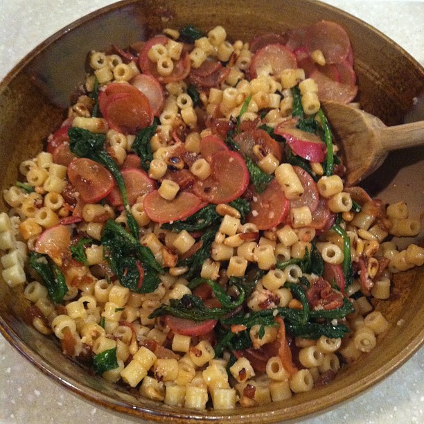 P Allen Smiths Radish Top Pasta Recipe The Five Fish