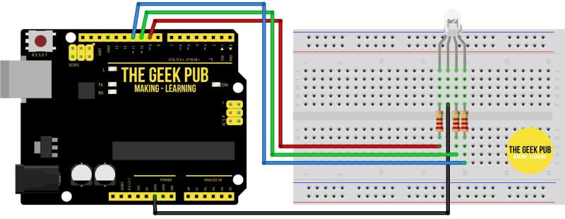 Rgb Led Tutorial Using An Arduino Rgbl Using Arduino Duino - Premium City Illustration Gallery - Ultra HD
