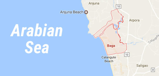 The 13 Best Luxury Villas In Baga Goa Villa Baga Beach Map 
