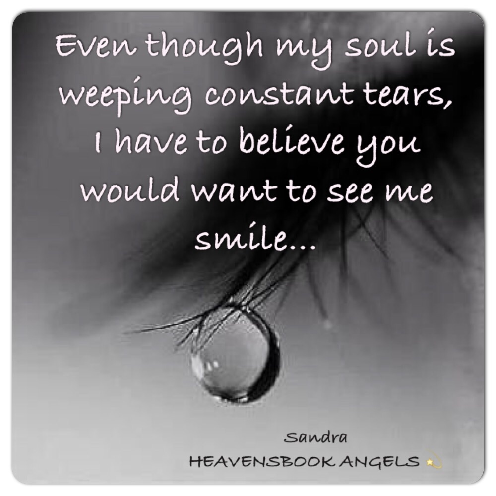 You would want me to smile The Grief Toolbox