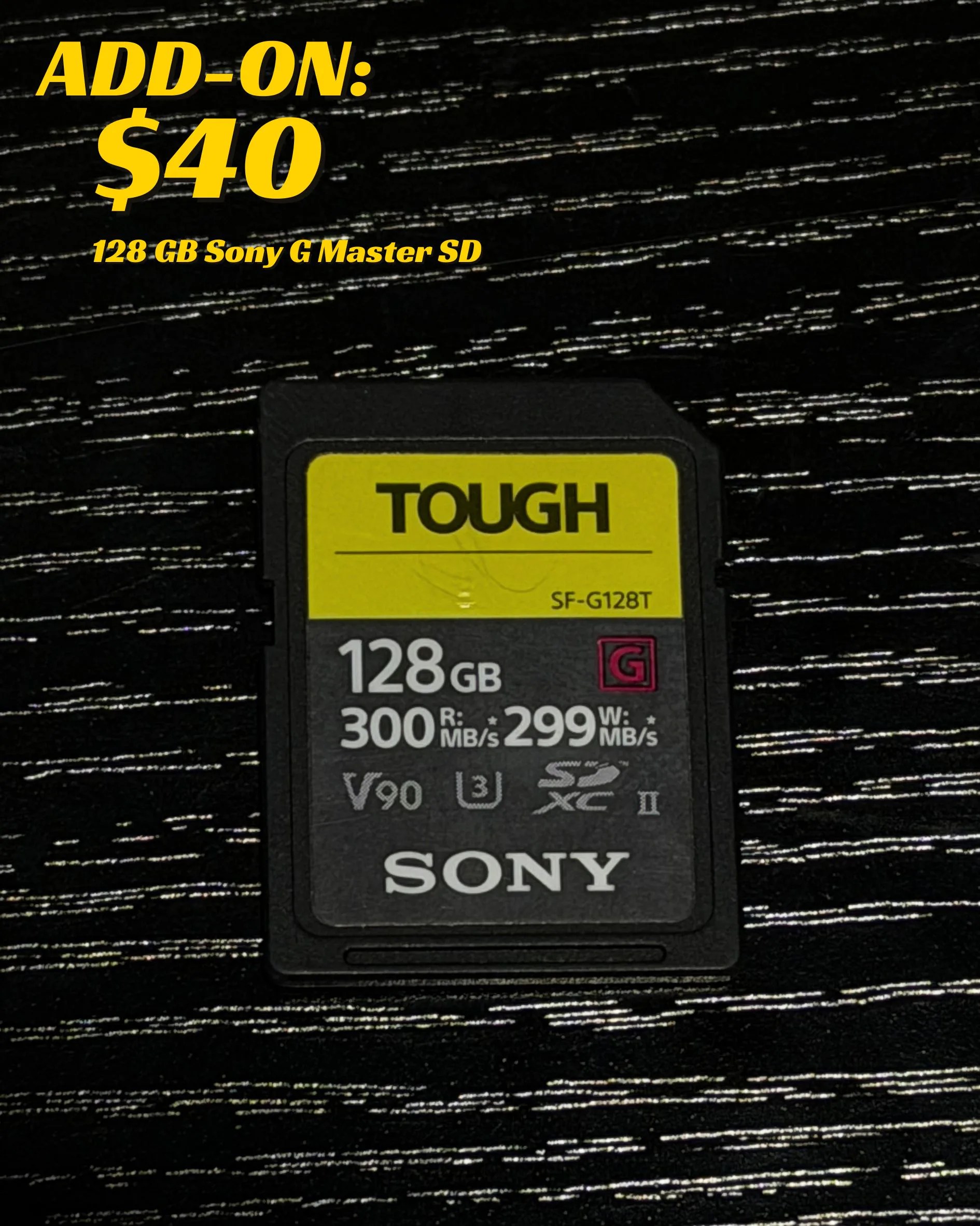 128 GB Sony G Master SD