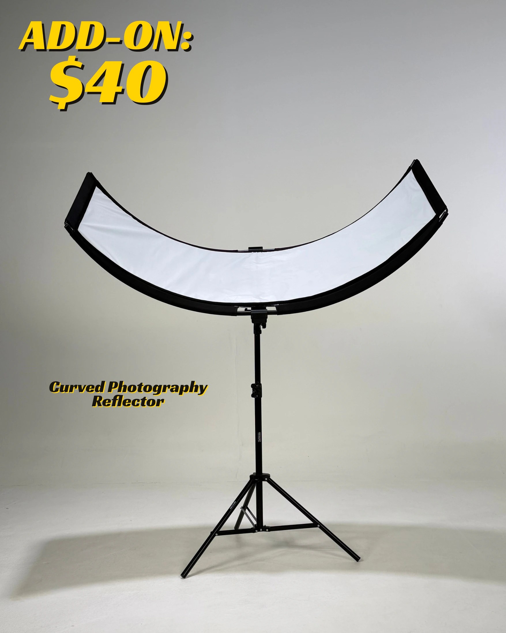 Curved Photography Reflector