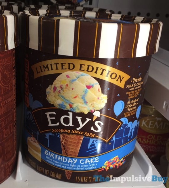 BACK ON SHELVES Dreyer'sEdy's Limited Edition Birthday