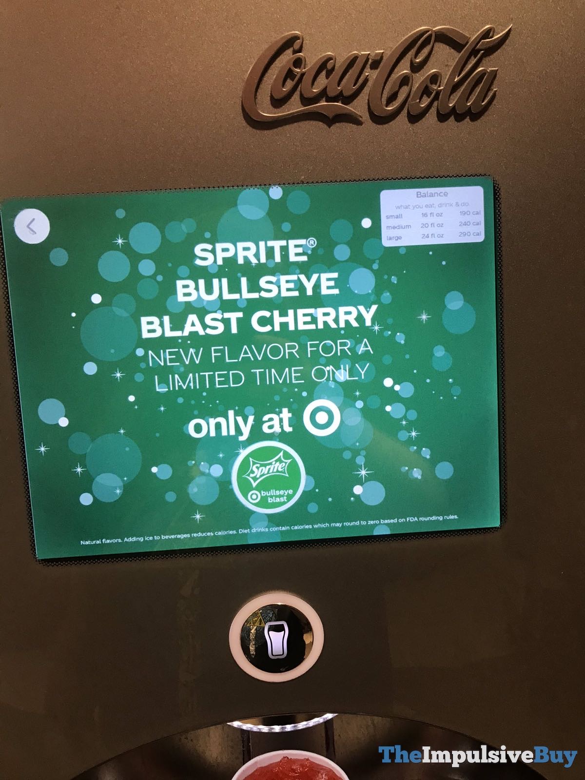 SPOTTED CocaCola Freestyle Sprite Bullseye Blast Cherry r