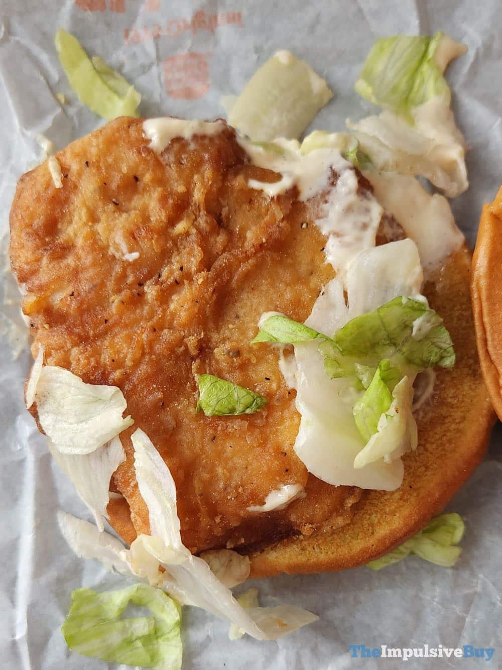 Burger King Royal Crispy Chicken Sandwich Lettuce