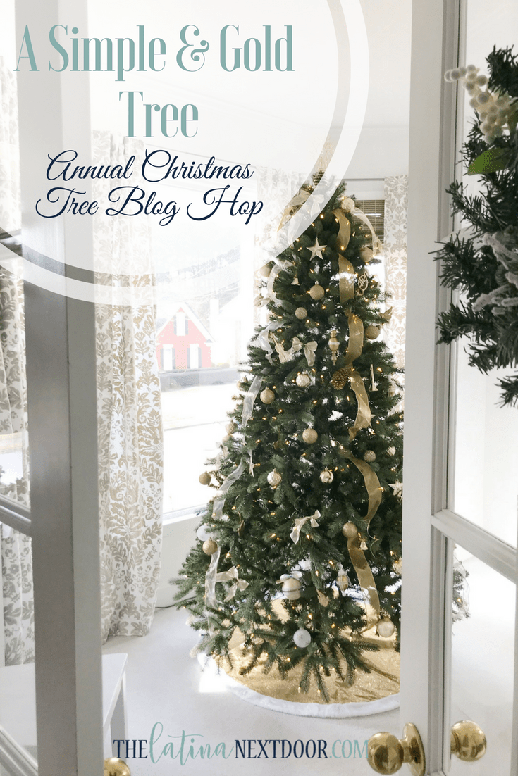 Simple Gold Christmas Tree