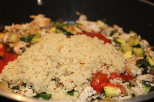 adding quinoa