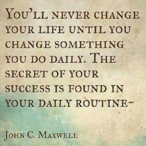 change something in your daily routine - blog 4.14.14