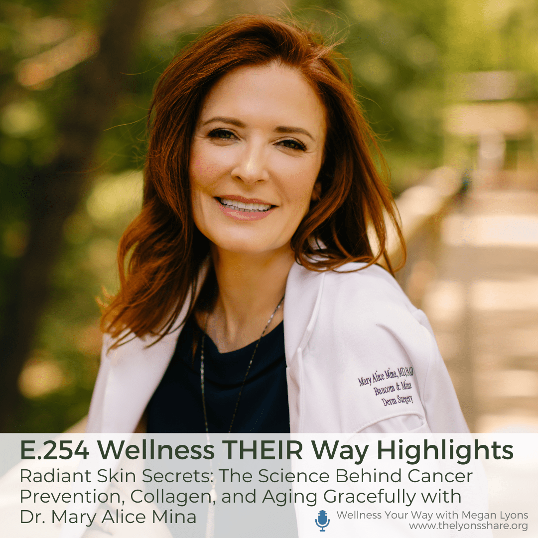 Radiant Skin Secrets: The Science Behind Cancer Prevention, Collagen, and Aging Gracefully with Dr. Mary Alice Mina