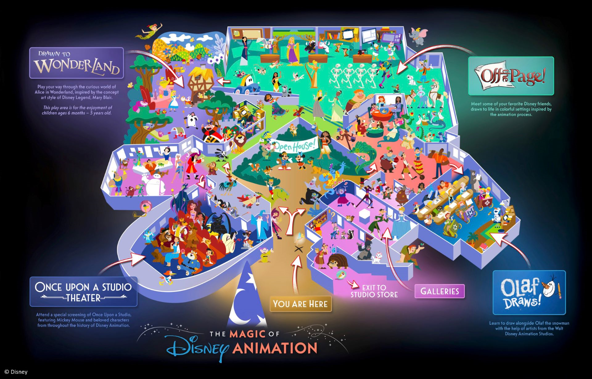 Step Inside The Magic Of Disney Animation A Brand New Experience Opens MODA Fun Map 
