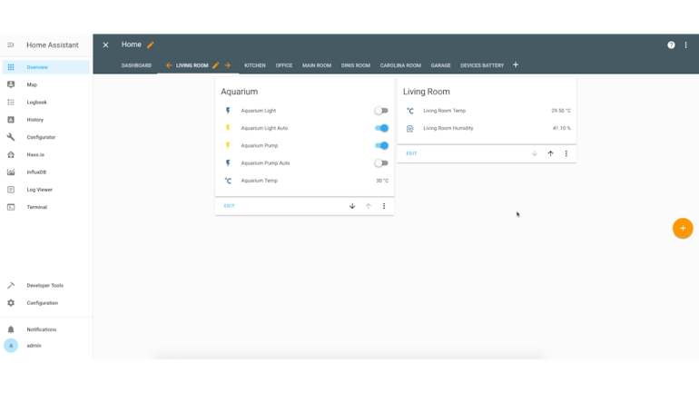 Room monitor for HomeAssistant