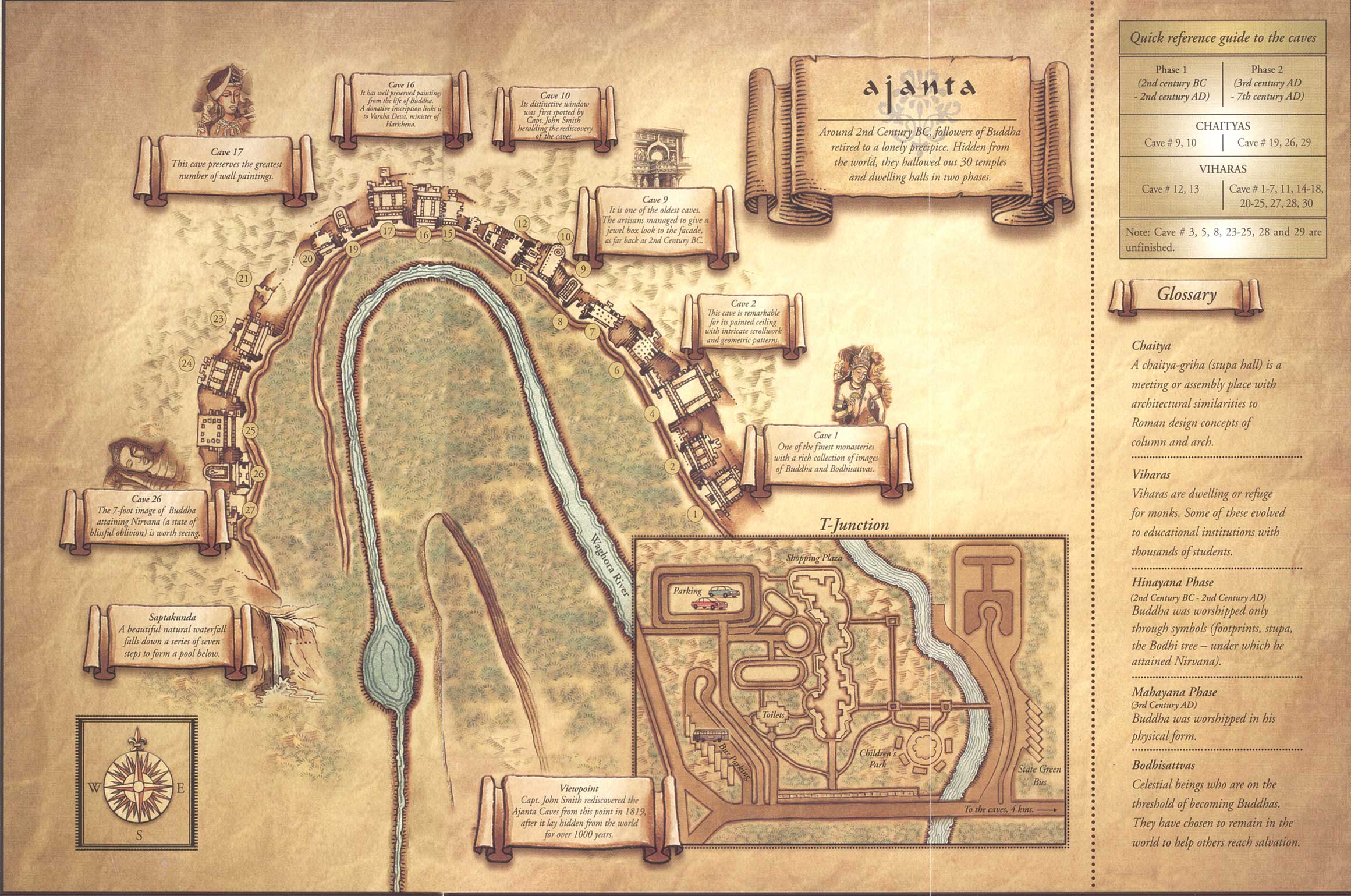 File Map Of Ajanta Caves Svg Wikipedia Map2 Original Ajanta 