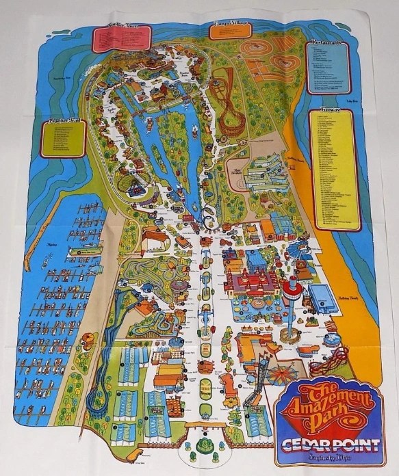 Cedar Point Map And Brochure 2025 1961 Net Cedar Point Map 1983.webp