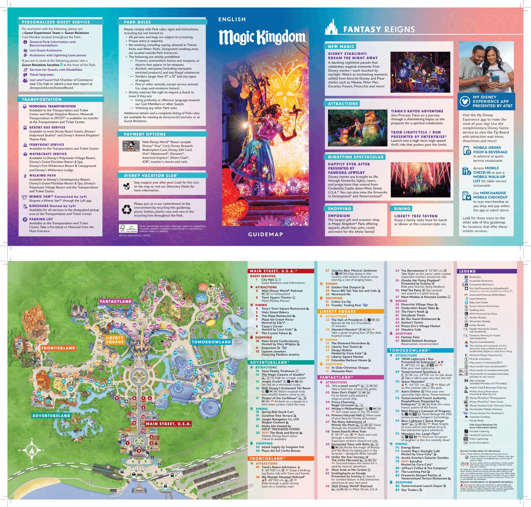 Magic Kingdom Map 2026 PDF Printable Net 2026.