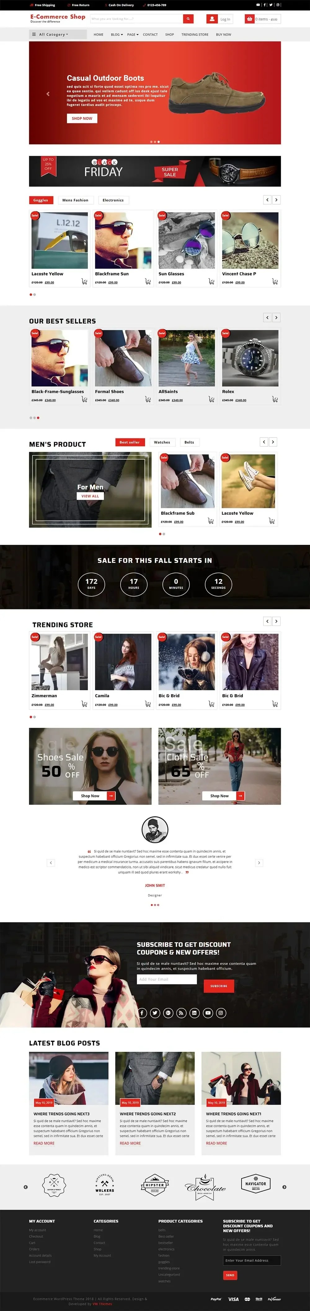 Premium Ecommerce Wordpress Theme For Your Online Store Themescaliber