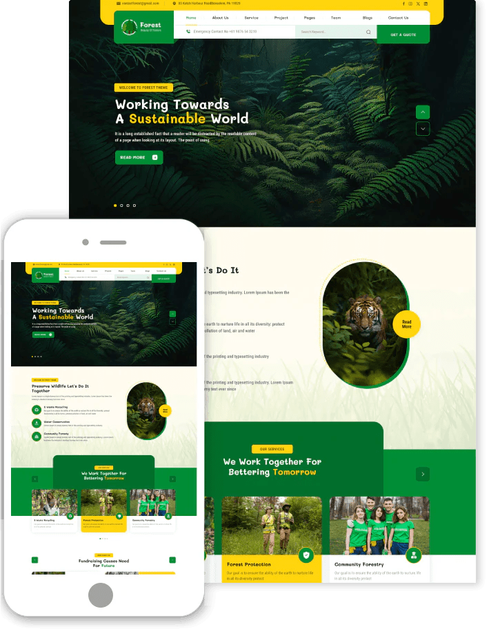 Explore Nature With A Forest Wordpress Theme Themespride