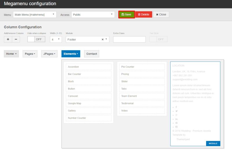How To Add A Module Into A Megamenu Themexpert - Retina Mountain Arts for Desktop