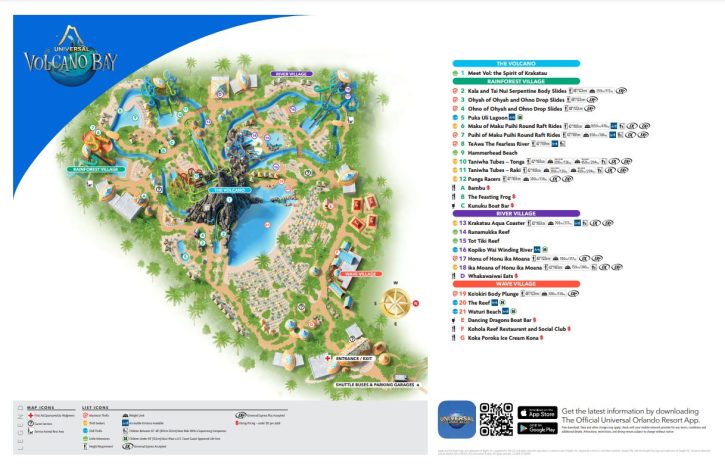 Universal Orlando Maps 2026 Theme Parks And Resort Maps Universal Volcano Bay Map 