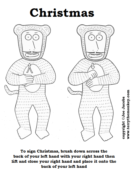 Learning Christmas Sign Language With Terry the Monkey - The Mummy Toolbox