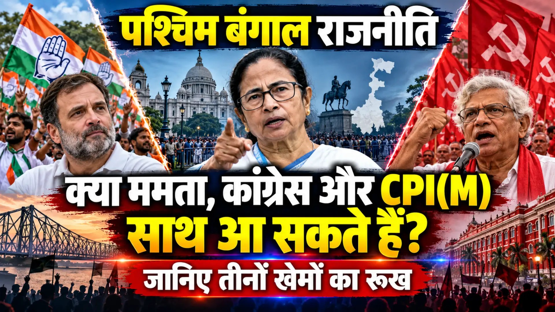 West Bengal Politics: क्या ममता, कांग्रेस और CPI(M) साथ आ सकते हैं? जानिए तीनों खेमों का रुख