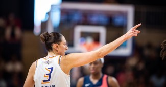 Phoenix guard Diana Taurasi (3) in a game against the Mystics at the Entertainment and Sports Arena in Washington, D.C., on June 12, 2022.