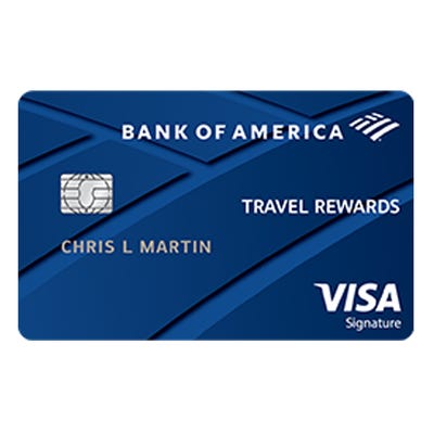 Bank of America travel rewards credit card 