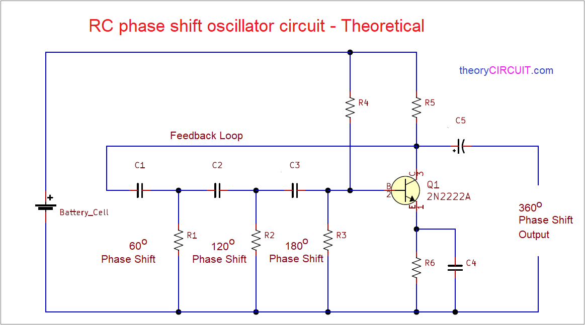 Rc Phase Shift Oscillator Circuit