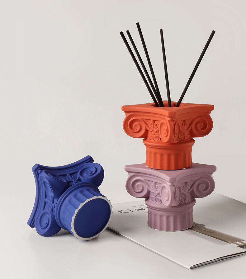 Roman Column Ceramic Incense Diffusers | The Other Aesthetic
