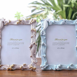 Seahorse in Waves Picture Frame