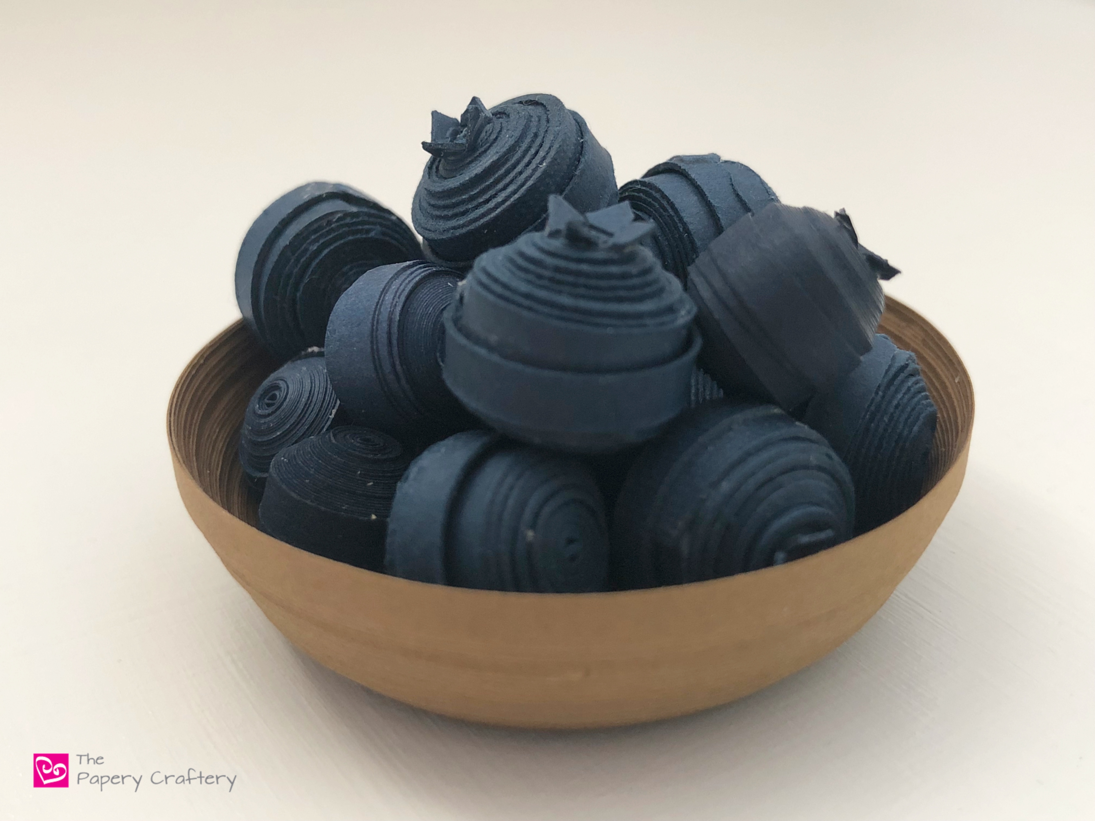 How to Make Quilling Paper Blueberries - A simple way to create the ultimate summer treat for your seasonal cards and creations | ThePaperyCraftery.com
