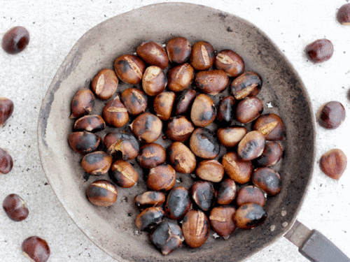 Roasted Chestnuts Ful Filled There are special chestnut-X-cutting knives that you can buy see comments below.