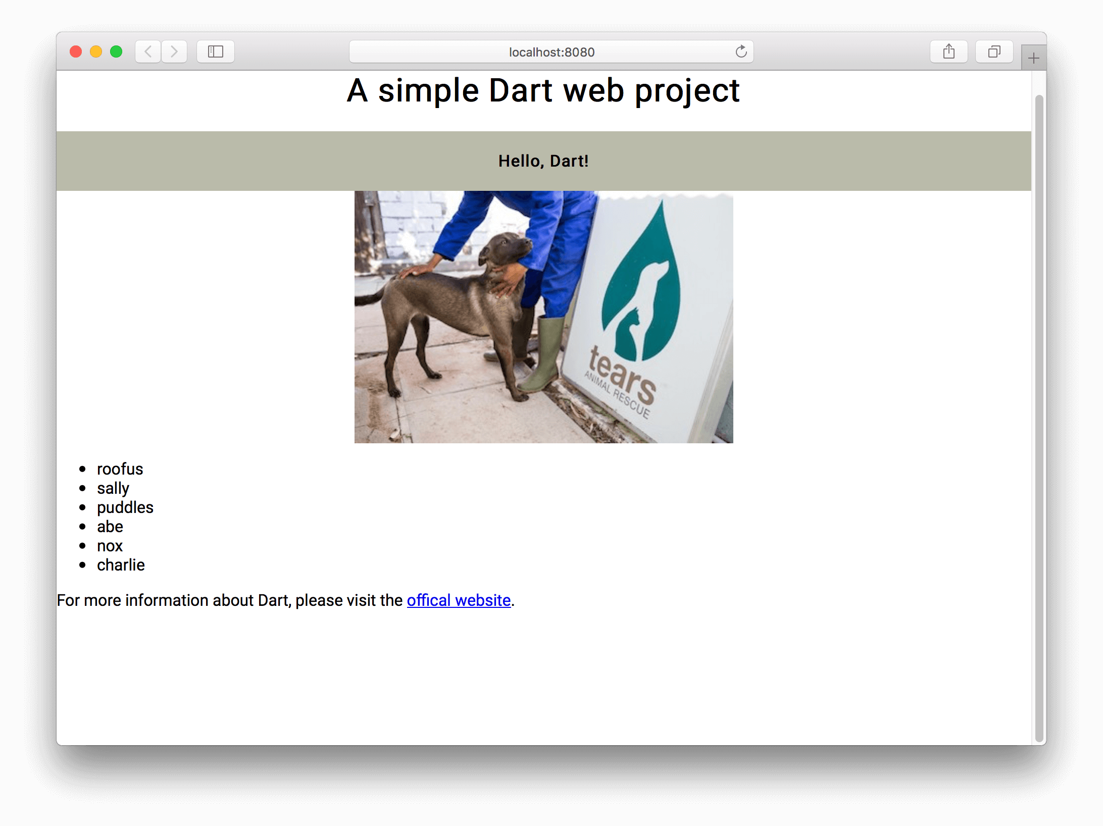 Building A Simple Web Application In Dart