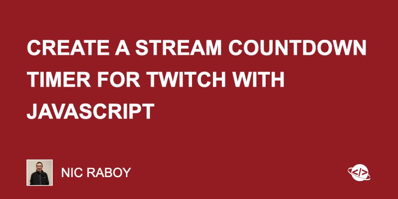 Create A Stream Countdown Timer For Twitch With Javascript Youtube - Best Colorful Textures in Full HD