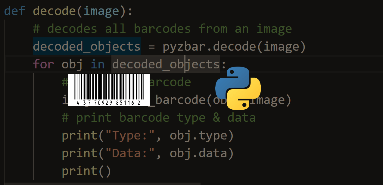 Replace your_api_key in the snippets below . How To Make A Barcode Reader In Python Python Code