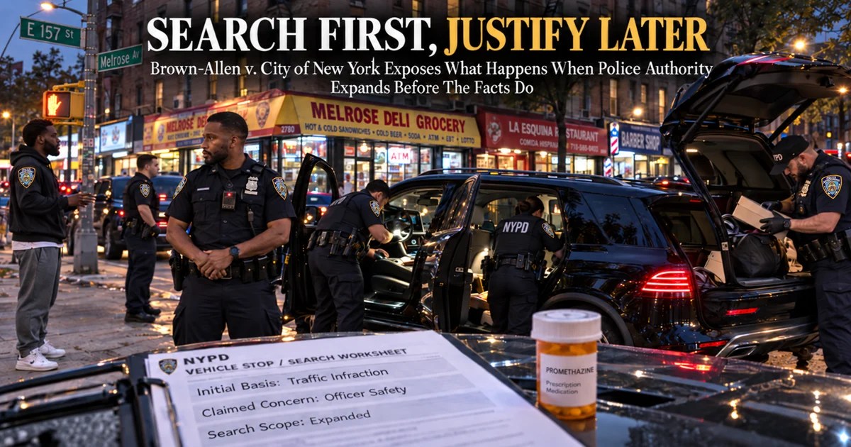 Search First, Justify Later